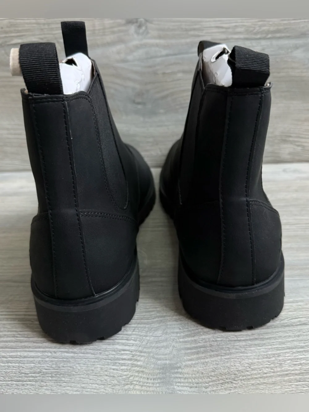 JBU Kai Men's Black Chelsea Boots - Sleek Slip-On Ankle Boot water resistant 13